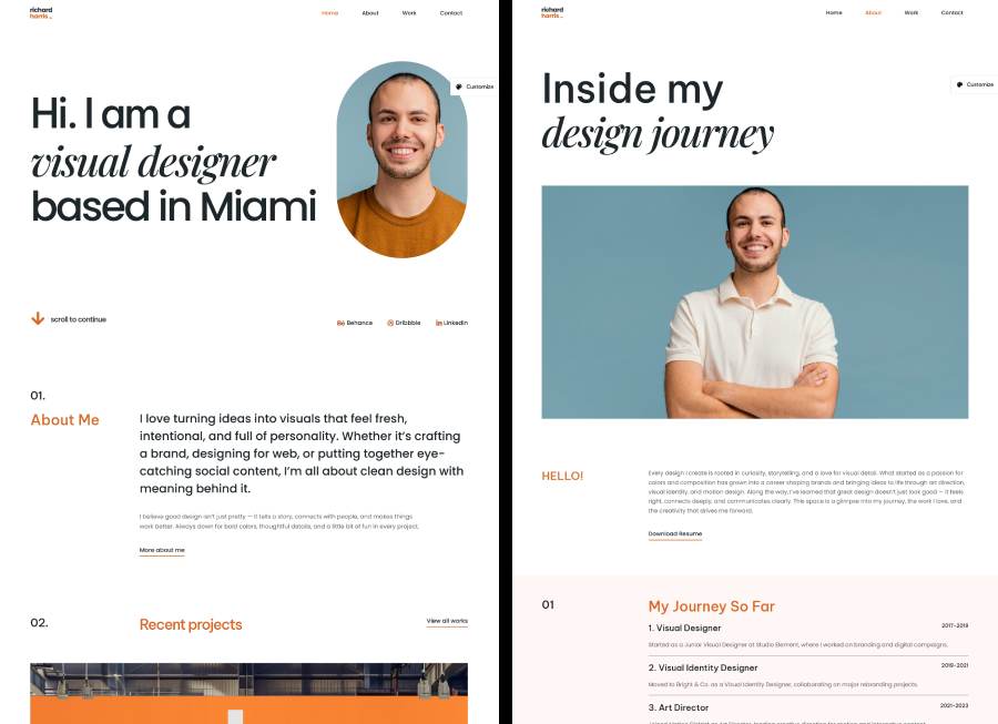 Visual Artist theme by Astra
